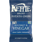 Kettle Sea Salt & Vinegar Potato Chips (15x5 Oz)